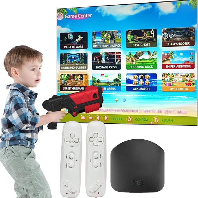 TV Game Console,Retro Video Games Console for Kids Adults Built-in 200 Classic TV Games Console Support TV Output ,Birthday Xmas Gift for Boys Girl 4-12 (All Types)