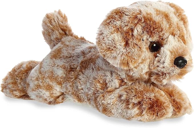 Aurora® Adorable Mini Flopsie™ Coco Lab™ Stuffed Animal - Mini Companions Ready for Playful Adventures - for Kids All Ages, Toddlers, Adults, and Families - Brown 8 Inches