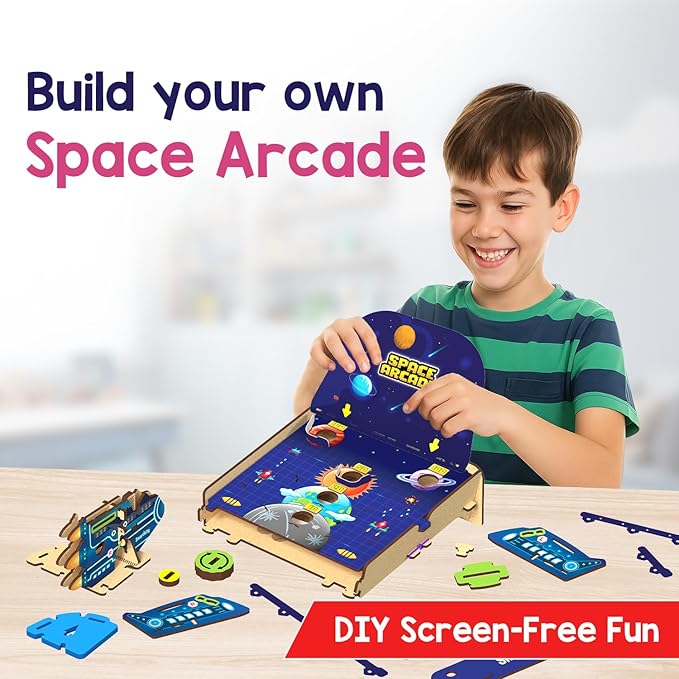 Smartivity Space Arcade Game for Kids 6+ Years I Fun 1-2 Player Shooting & Scoring Game I Birthday Gift for Boys & Girls 6,7,8,9,10,11,12,13,14 Years I Fun Screen-Free Activity for Kids