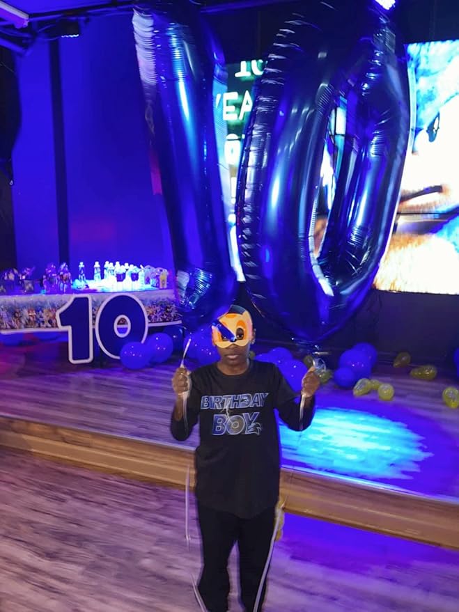 Number 0 Balloons 40 Inch Navy Blue Numbers Balloons for 10 20 30 40 50 60 Numbers Balloon Birthday Decorations Event