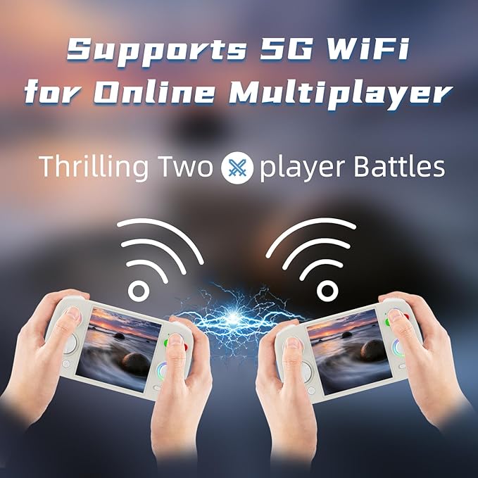 Aivuidbs rgcube Games Handheld 3.95 Inch Multi-Touch Screen Android 13 System Video Game Console Unisoc T820 Processor 5200mAh Battery NO Game Card
