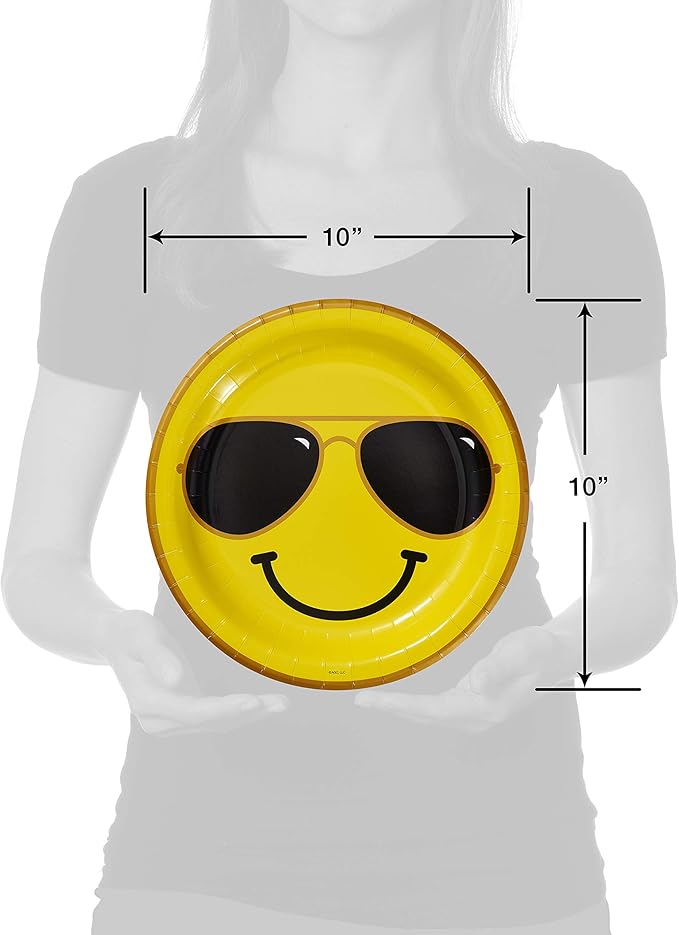 American Greetings Retro Party Supplies, Smiley Face (36-Count)