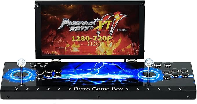 35000 in 1 Portable Arcade Game Console 17.5-inch HD Screen Dual Players Pandoras Box 80S,Retro Video Game Machine Search/Hide/Save/Load/Pause Games (17.5-Dual Players)