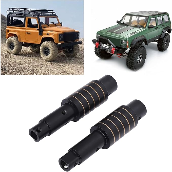2Pcs RC Rear Axle Tube Rear, Axle Tube Shock Resistants for Axial SCX10 Pro 1/10 RC Car Climbing Off Road Adventures with Accurate