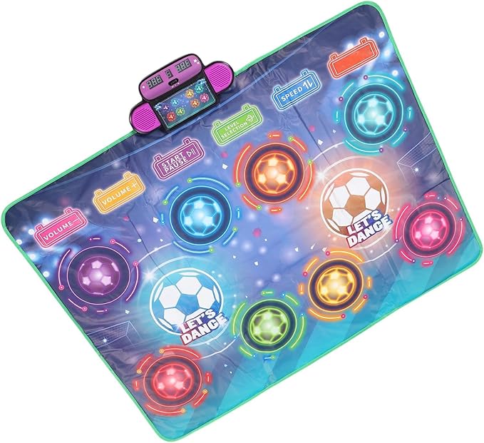 Diyeeni 2 Player Dance Pad, Electronic Dance Mat Safe for Kids