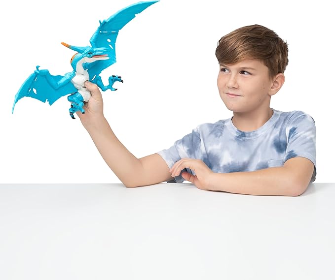 Robo Alive Dino Action Pteradactyl by ZURU Dinosaur Toys, Real Biting Action, Lifelike Roars Sound, Battery-Powered Robotic Interactive Electronic Reptile Toy for Boys