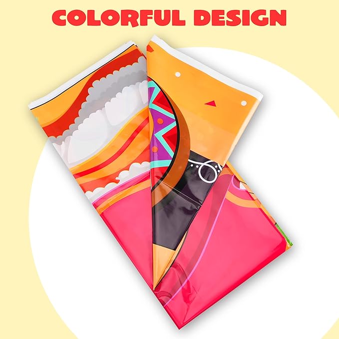JOYIN Cinco de Mayo Fiesta Couple Photo Door Banner for Party Supplies, Mexican Photography Backdrop Decoration, Mexican Theme Photo Booth Background, Party or Festivals