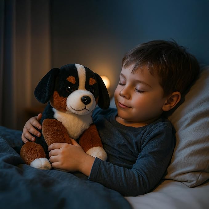 Bernese Mountain Dog Stuffed Animals Puppy Plush Toys for Boy Girl Kids Gift Birthday, 12 inches