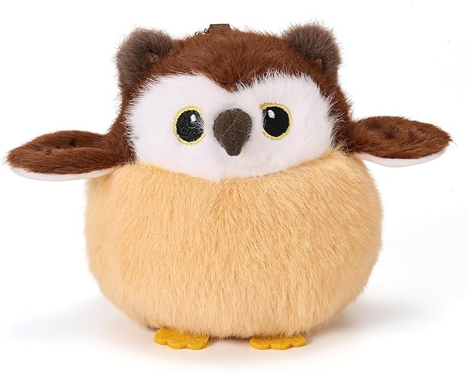 Cute Owls Plushies Bird Stuffed Animal Bag Pendant Little Owls Stuffed Plush Toy Christmas Birthday Valentine's Day Gift for Kids Girlfrends