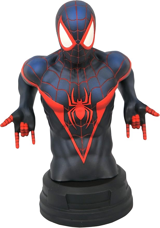 Diamond Select Toys Marvel Comic: Miles Morales 1:7 Scale Bust, Multicolor, 6 inches