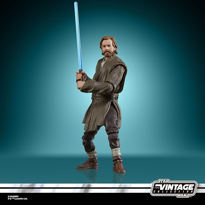 STAR WARS The Vintage Collection Obi-Wan Kenobi (Showdown) & Darth Vader (Showdown), Obi-Wan Kenobi 3.75” Action Figures 2-Pack