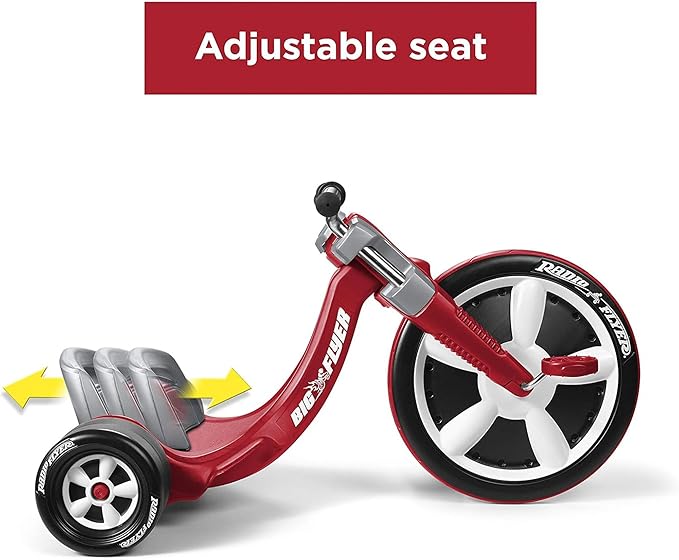 Radio Flyer Deluxe Big Flyer, Outdoor Toy for Kids Ages 3-7, Red Toddler Bike