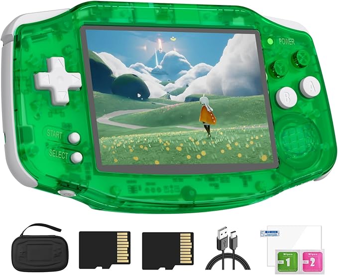 Doriteney RG34XX Retro Handheld Game Console Linux OS 3.4 Inch IPS 720 * 480 Screen 64G Card 5000+ Classic Games RG34XX H700 64-bit 3500mAh Battery Game Player compatible with Bluetooth WIFI