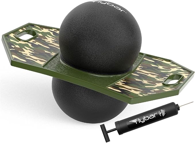 Flybar Pogo Trick Ball for Kids – Balance Bounce Board with Anti-Slip Deck – Pump Included - Indoor & Outdoor Toys for Boys and Girls Fun Way to Reduce Screen Time Supports up to 160 lbs – Ages 6+