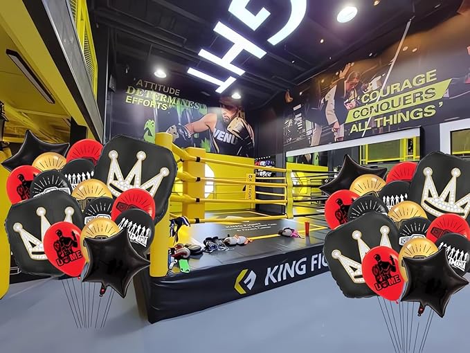 Wrestling Balloons Wrestling Birthday Party Decorations Wrestling Party Supplies Boxing Theme Party Decorations-19pcs