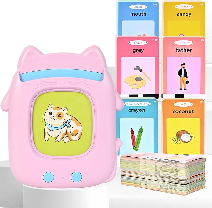 Talking Flash Cards for Toddlers, Kids Toys for 3 4 5 6 Year Old Boys and Girls, Learning Educational Toys with 224 Sight Words, Toddler Learning Activities Cards,Toddler Toy for Christmas Birthday
