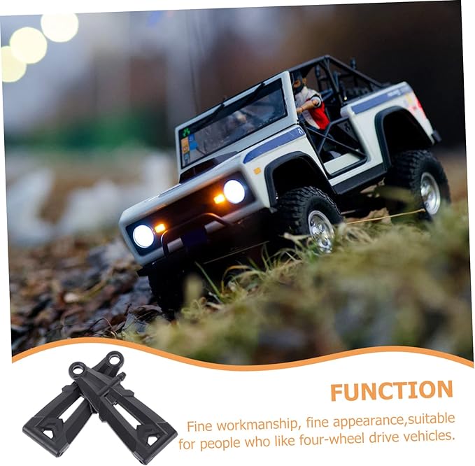 Mobestech 2pcs Front Lower Shell for Four-Wheel Drive Remote Replacement Parts Easy to Install Essential Accessories for Rc Car Enthusiasts
