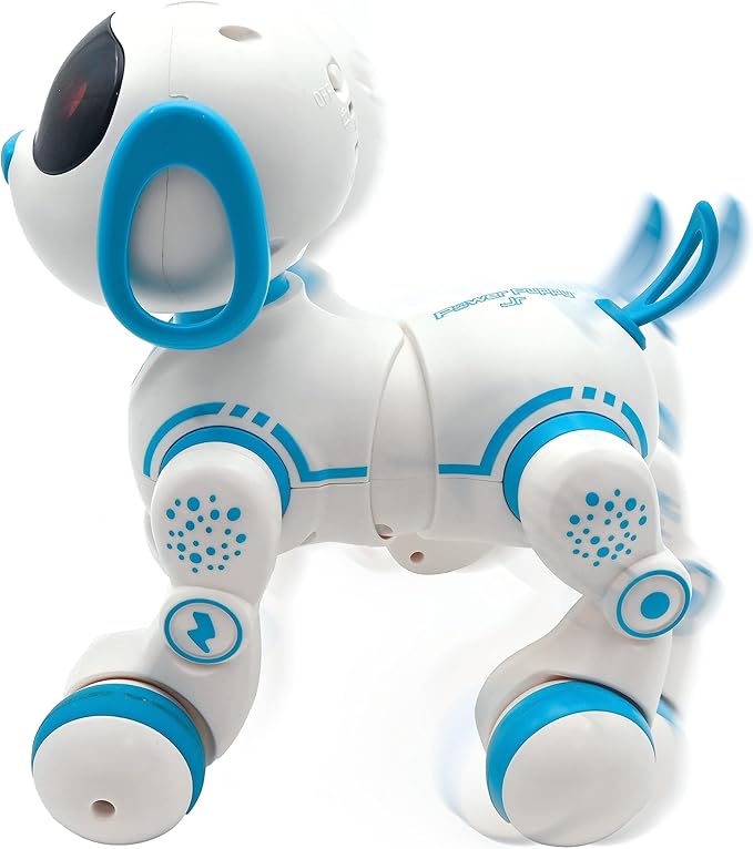 Lexibook, Power Puppy® Jr, My Little Robot Dog, Robot Dog with Sounds, Music, Light Effects, Barks and Walks Like a Real Dog, Toy for Boys and Girls, PUP01