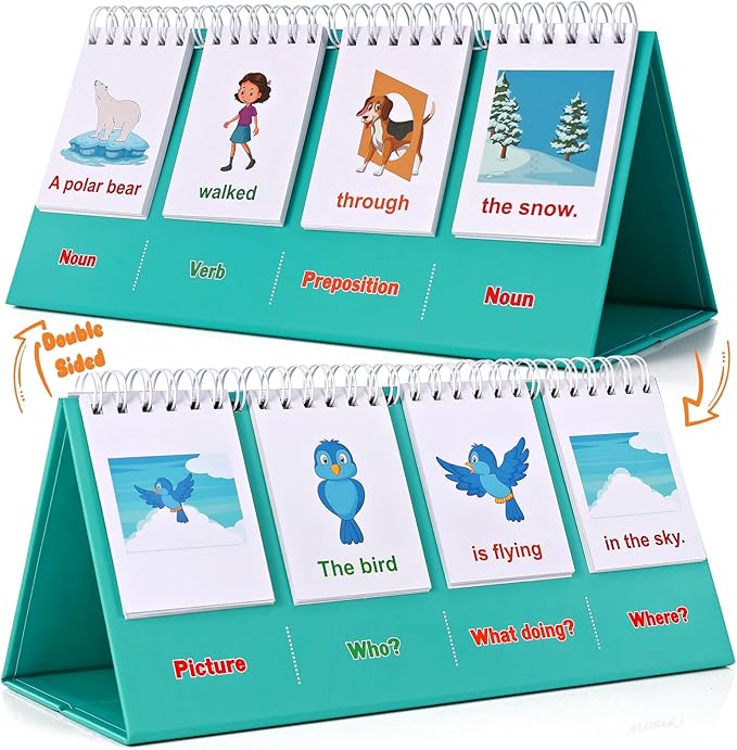 Sentence Building for Kids-Speech Therapy Materials, Kindergarten School Supplies, Preschool 1st 2nd Grade Classroom Must Haves for Homeschool Supplies, Special Education Toys and Games for Toddlers