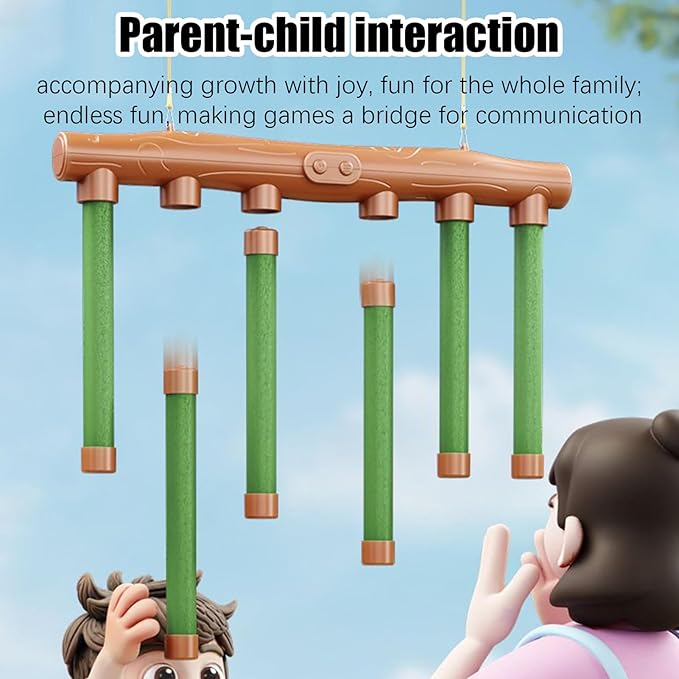 Reaction Time Training - Reflex Game Falling Sticks, Reflex Stick Game | Remote Control ReactionGame - for Kids Adults 3 + Years Old Boys Girls | Adjustable Speed