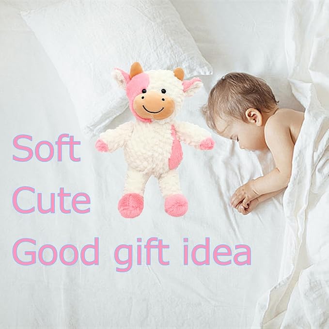 9" Cow Stuffed Animals Plush Doll Kids Boys Girls Animal