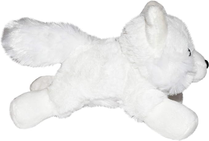 Wild Republic Arctic Fox Plush, Stuffed Animal, Plush Toy, Gifts for Kids, Hug’Ems 7"