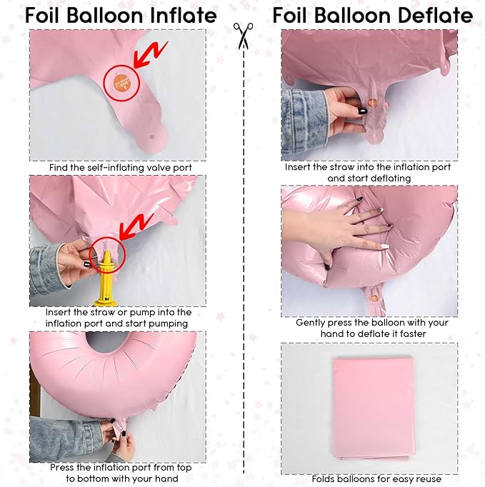 Pastel Pink 10 Balloons Number, 40 Inch Foil Number 1 & 0 Balloons for 10 Year Old Birthday Decorations, Large Self Inflating Mylar Light Pink Balloon for Girls 10th Birthday Party Anniversary Decor