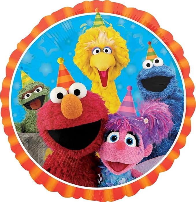Sesame Street Elmo and Cookie Monster Birthday Party Supplies Balloon Bouquet Decorations