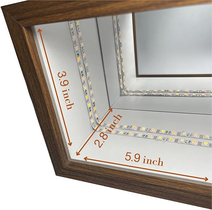 Acrylic Display Case for Collectibles – Lighted Infinity Mirror Mini & Action Figure Cabinet