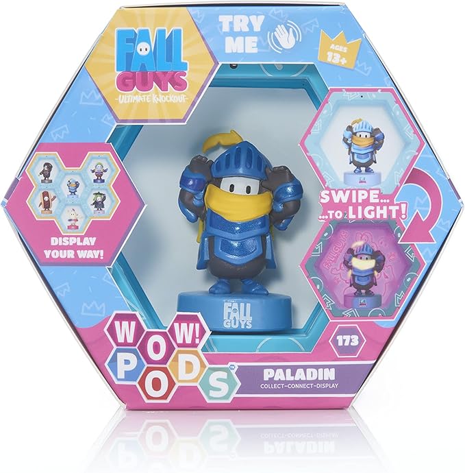 Wow! PODS Fall Guys: Ultimate Knockout - Paladin Light-up Bobble-Head Figure | Official Merchandise, Collectibles, Toys and Gifts | for Fall Guys Fans
