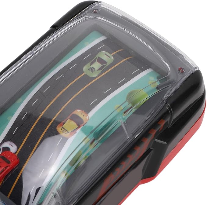 Generic Handheld Racing Car Game, Kids Simulation Adventure Driving Game, Interactive Family with Racing Experience, Small Car Thinking Training (Red)