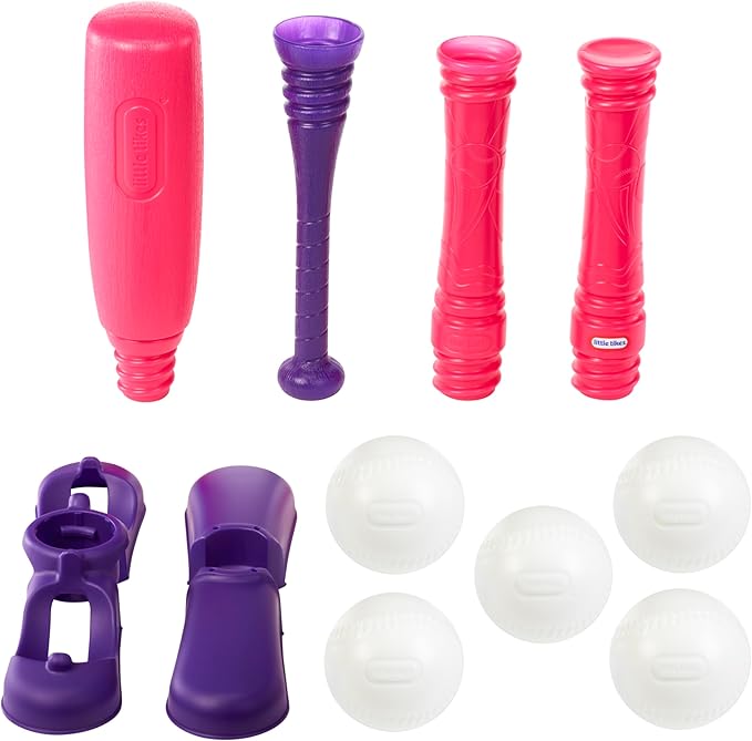 Little Tikes T-Ball Set, Pink, 5 Balls, for Toddlers Ages 18+ Months – Amazon Exclusive