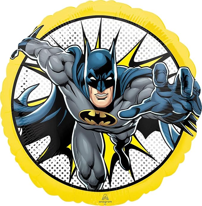 Anagram Batman 5th Birthday Party Supplies 7pc Balloon Bouquet Decorations