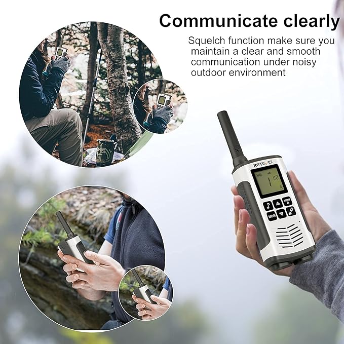 Retevis RT628 Walkie Talkies for Kids,Kids Gifts for Aged 6-12 Bundle with RT45 Long Range 2 Way Radio,NOAA Flashlight with AA NIMH Battery for Family Outdoor Camping Trip Hiking (4 Pack)