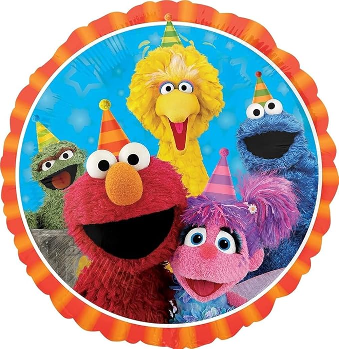 Sesame Street Elmo and Cookie Monster 1st Birthday Party Supplies Balloon Bouquet Decorations