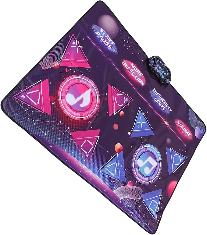 Keenso Kids Dance Mat, Fabric Music Electronic Toy, 8 Game Modes for Dual Players, Fun Interactive Activity for Boys and Girls