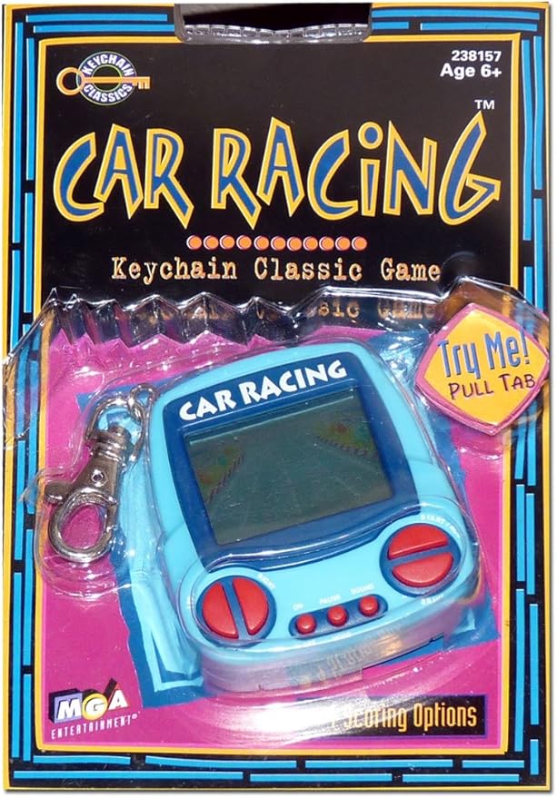Car Racing, Keychain Classic Game, Mga Entertainment, 1999