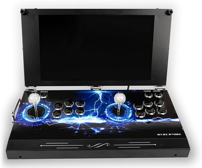 TOJASDN 30000 in 1 Portable Arcade Game Console 17.5-inch HD Screen Dual Players Pandoras Box 80S,Retro Video Game Machine Search/Hide/Save/Load/Pause Games