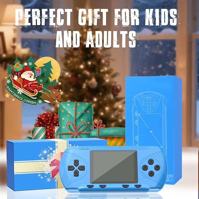 Retro Handheld Game for Boys Girls-Classic 258 Video Games with Rechargeable Battery, 3.0" LCD Screen Portable Gaming Player Plug & Play Video Games, Electronic Gift for Birthday Xmas