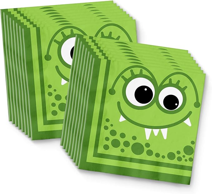 Mighty Monster Birthday Party Supplies Set Plates Napkins Cups Tableware Kit for 16