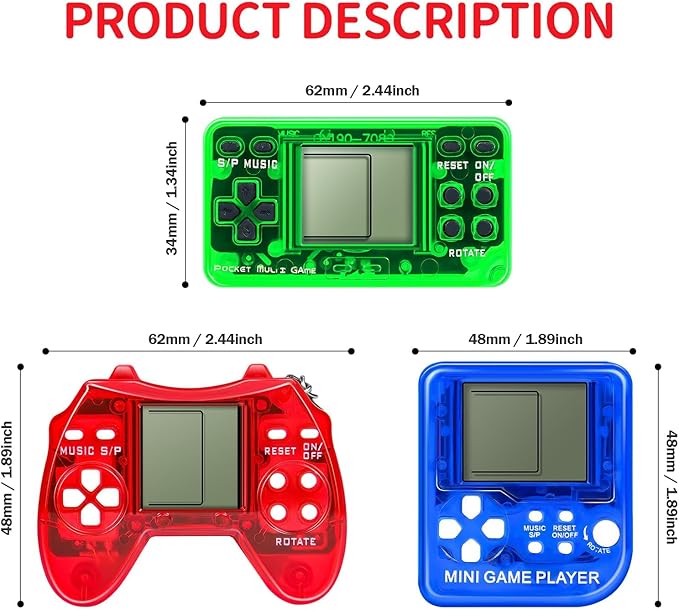 18 PCS Video Game Party Favors,Video Keychain for Kids,Idea Gift for Game Party Birthday Supplies,Goodies Bags Stuffer
