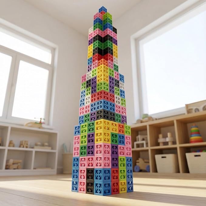 Toy Construction blocksCounting Learning Color Classification Toy, Math Education for Preschool Children, Montessori Toys Suitable for 1-3 Year Old Boys and Girls