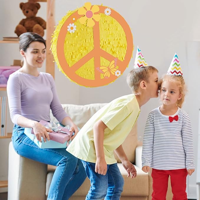 Lewtemi Piñata Party Decorations with Stick Blindfold and Confetti for Party Decorations Centerpiece, Photo Prop, Birthday, Funny Anniversary (Classic)