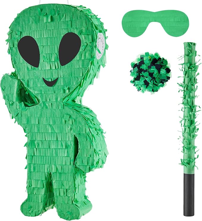 Lewtemi Piñata Party Decorations with Stick Blindfold and Confetti for Party Decorations Centerpiece, Photo Prop, Birthday, Funny Anniversary