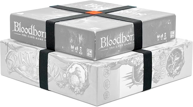 Premium Elastic Box Bands - Board game storage solution to keep your Board Games, Tabletop Games, RPGs & Other Boxes Closed and Protected without Rubbing | Elastic Band Organizer (Set of 5)