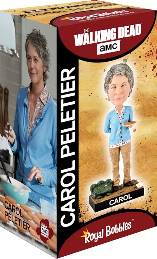 Royal Bobbles The Walking Dead Carol Peletier Bobblehead, Premium Polyresin Lifelike Figure, Unique Serial Number, Exquisite Detail