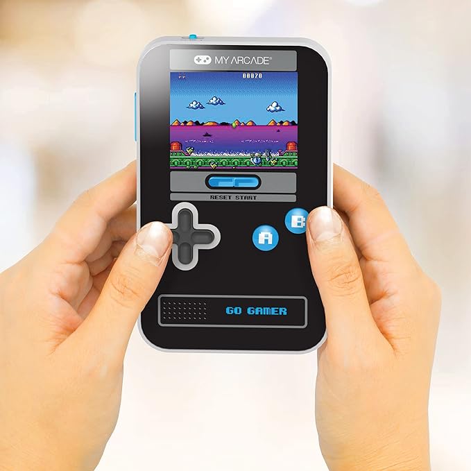 My Arcade Go Gamer Classic-Blue: Portable Electronic Game Console with 300 Games, Full Color 2.5" Screen- Fun for The Entire Family (DGUN-3913)