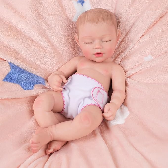 BABESIDE 6 Pcs Baby Doll Diapers for 12-15 Inch Dolls, Reusable & Washable Doll Underwear Fits Baby Dolls, Pretend Play Accessories for Girls