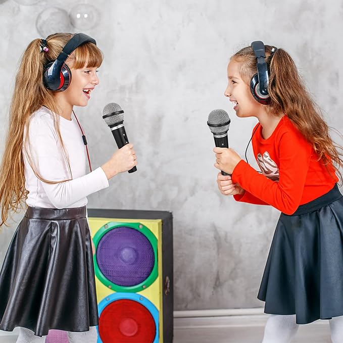 1pc Fake Microphone Toy for Toddlers Kids Toy Microphone Prop for Party Stage Performance