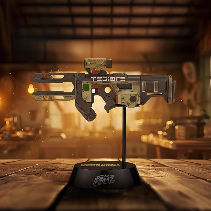 Borderlands 3 MicroArmz Tediore SMG Collectible Replica, Customize Your Weapon’s Scope, Barrel, & Stock, Bonus Loot Gun Accessories Included